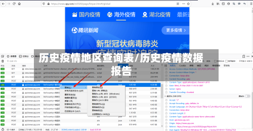 历史疫情地区查询表/历史疫情数据报告