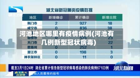 河池地区哪里有疫情病例(河池有几例新型冠状病毒)