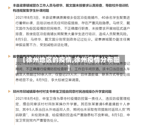 【徐州地区的疫情,徐州疫情分布图】-第3张图片