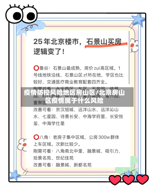 疫情防控风险地区房山区/北京房山区疫情属于什么风险-第2张图片