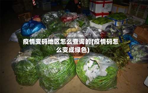 疫情变码地区怎么查询的(疫情码怎么变成绿色)
