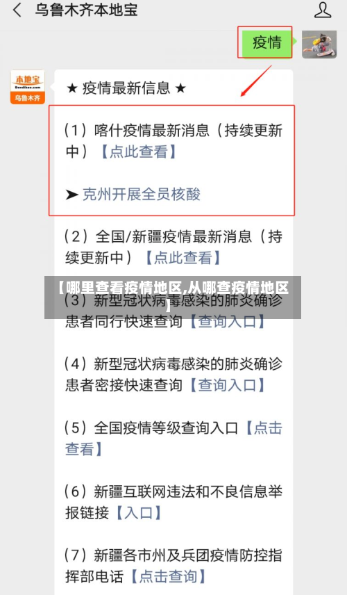 【哪里查看疫情地区,从哪查疫情地区】