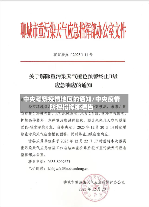 中央考察疫情地区的通知/中央疫情防控指挥部通告-第2张图片