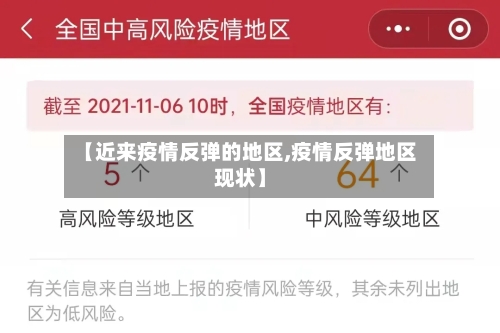 【近来疫情反弹的地区,疫情反弹地区现状】