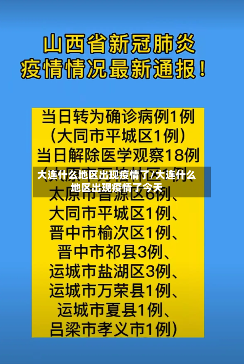 大连什么地区出现疫情了/大连什么地区出现疫情了今天