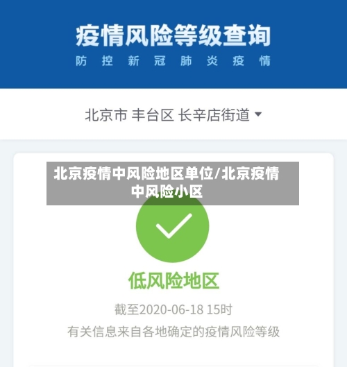 北京疫情中风险地区单位/北京疫情中风险小区-第2张图片